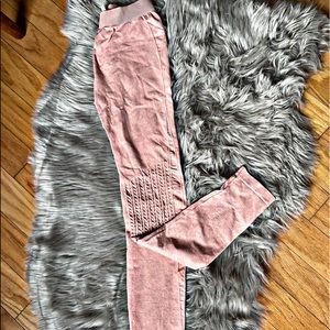 FULL LENGTH PINK MOTO LEGGINGS